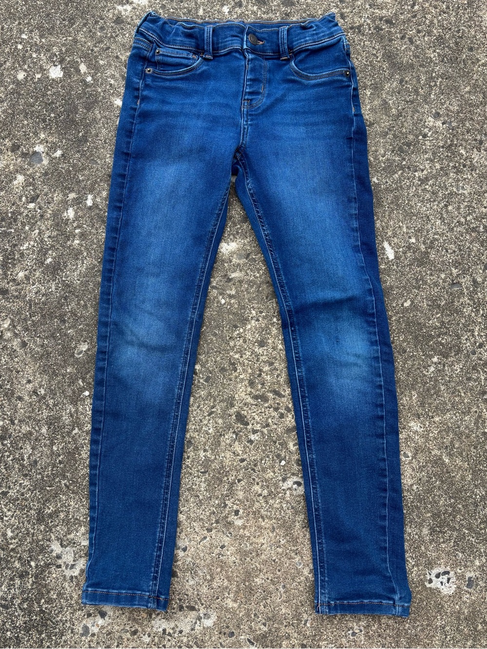 Girls' Blue Stretch Skinny Jeans